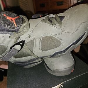 Air Jordan Retro 8 Sequoia/max Orange/black
